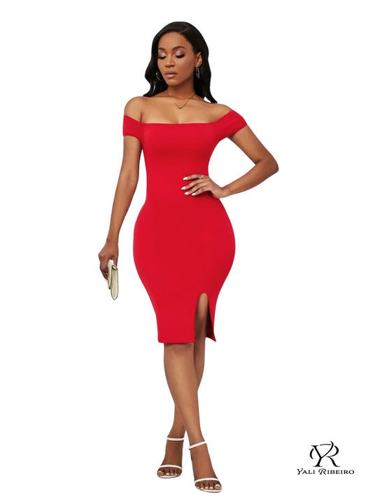 VESTIDO CASUAL ROJO YRV0028