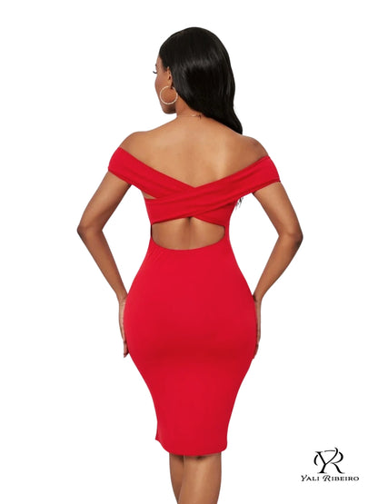 VESTIDO CASUAL ROJO YRV0028