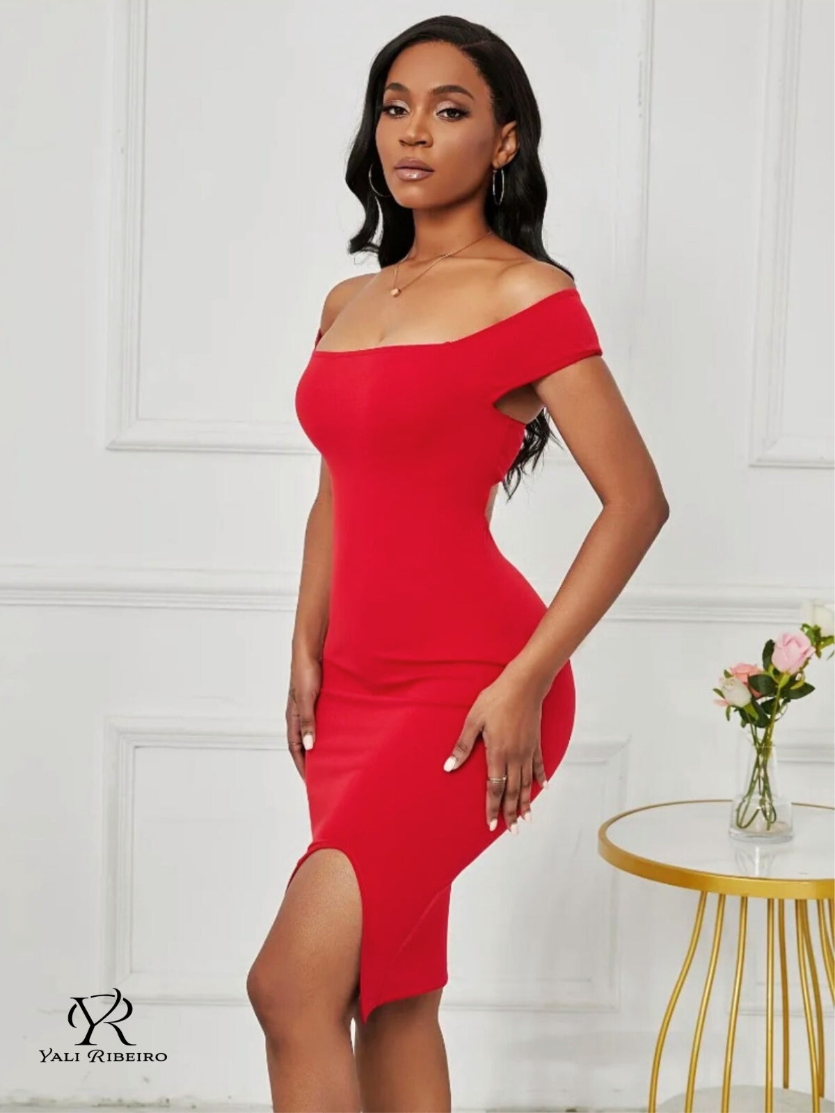 VESTIDO CASUAL ROJO YRV0028